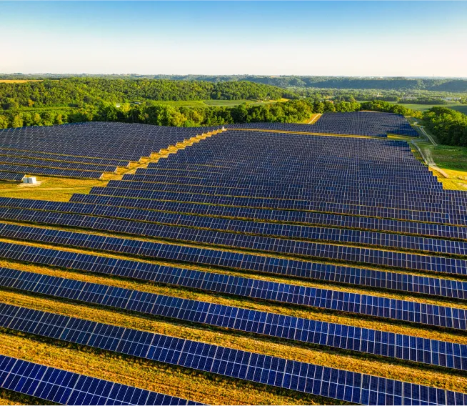 A Field with Solar Panels